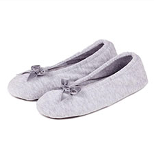 Isotoner Ladies Terry Ballerina Slippers