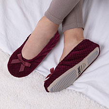 Isotoner® Ladies Popcorn Ballet Slippers
