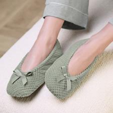 Isotoner® Ladies Popcorn Terry Ballet Slipper