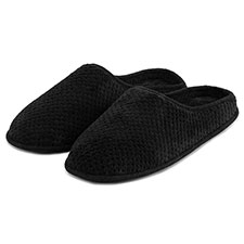 Isotoner Mens Swept Back Popcorn Mule Slipper