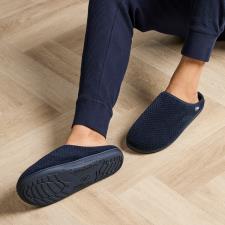 Isotoner® Mens Swept Back Popcorn Mule Slipper