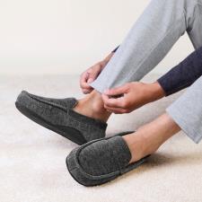 Isotoner® Mens Soft Cord Moccasin Slipper
