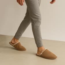 Isotoner® Mens Suede Mule With Water Repellency