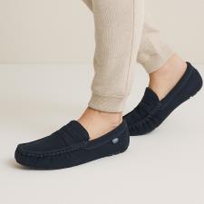 Isotoner® Mens Suede Moccasin With Water Repellency