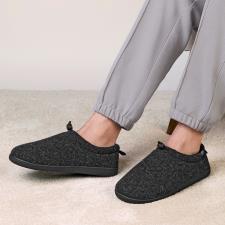 Isotoner® Mens Felt Full Back Slipper With Pull  Toggle