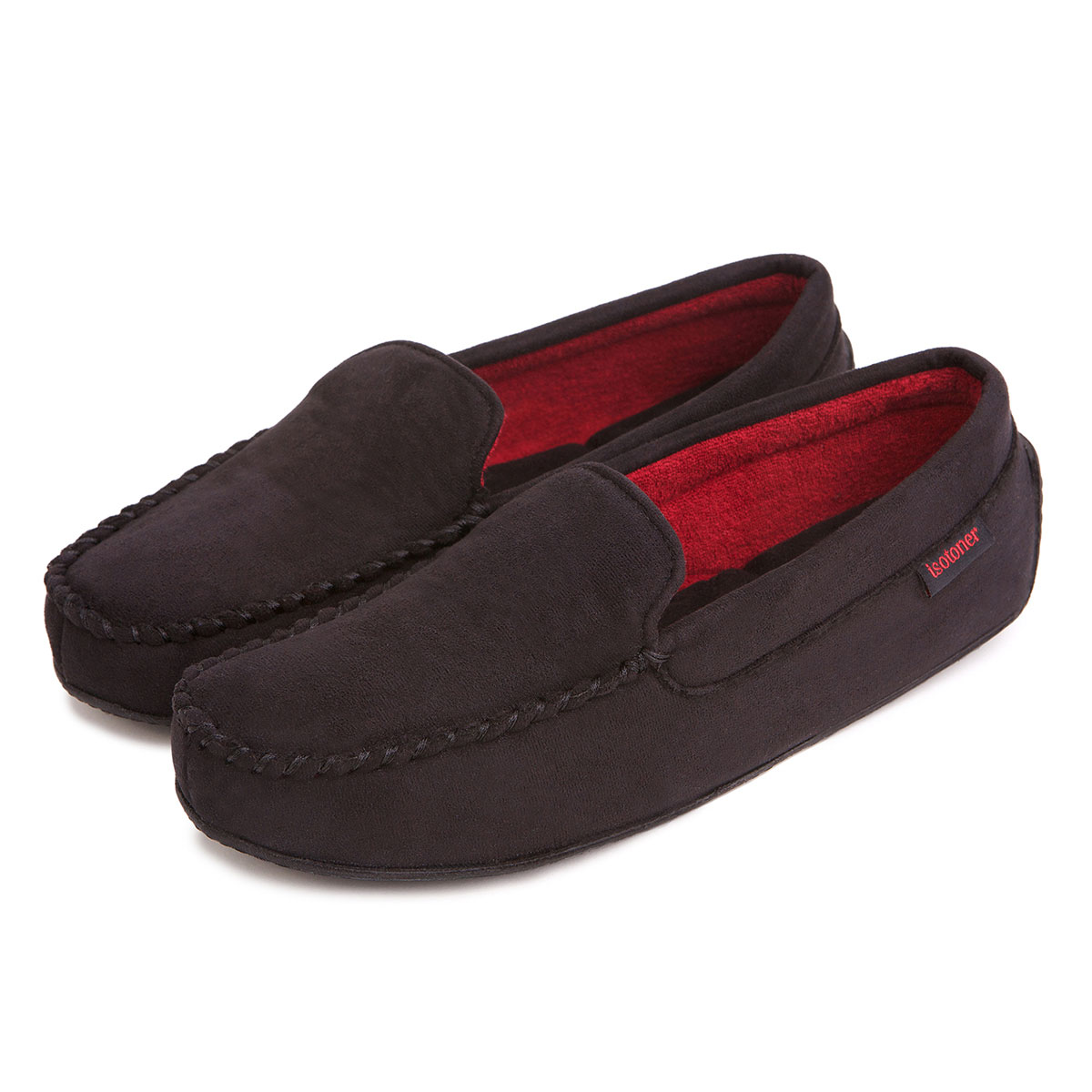 isotoner Mens Pillowstep Driving Moccasin Slippers | eBay