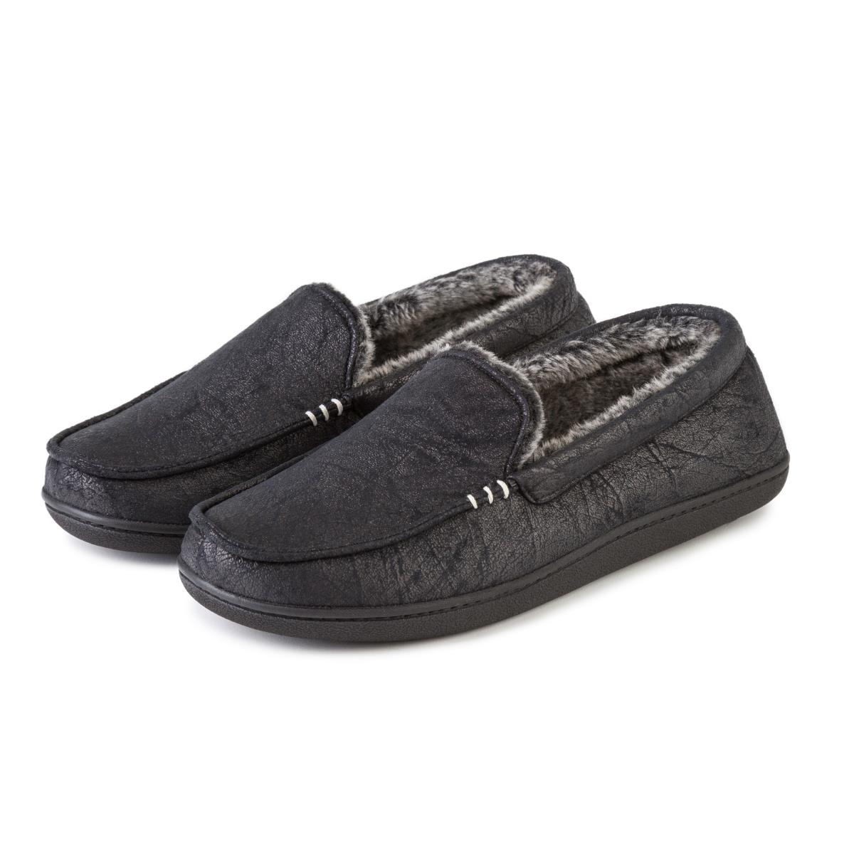 Isotoner Mens Distressed Moccasin Slippers | totes ISOTONER